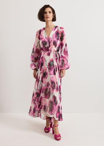 Phase Eight Natalia Floral Dress Pink Canada | HQWSNL-987